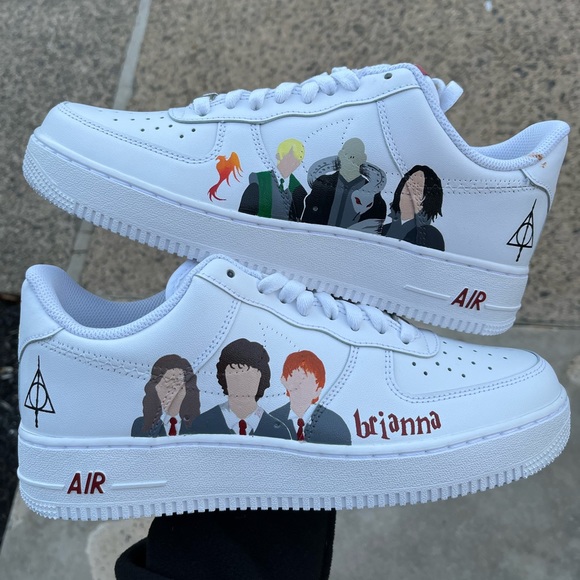Custom Painted “Harry Potter” Nike Air Force 1s - Picture 2 of 7